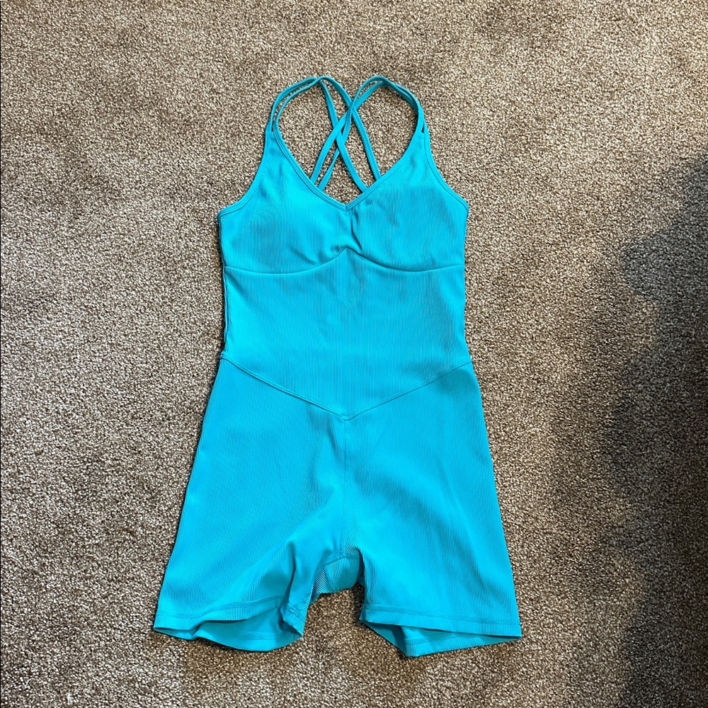 ZYIA Turquoise Strappy Romper
